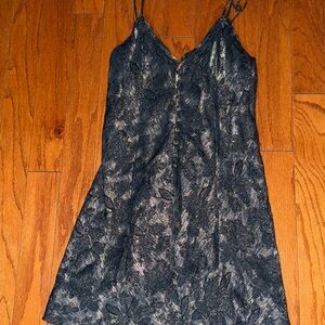 Victoria's Secret Black Lace Chemise